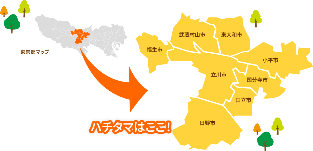 ハチタマ地図